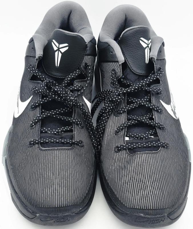 Kobe Bryant Dual Auto Black/Grey 2011-12 Nike Kobe VII Shoes Size 14 #/8 Panini - 8