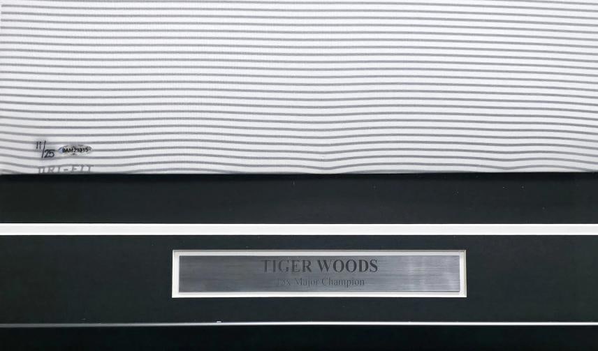 Tiger Woods Signed Nike Framed Polo #11/25 UDA Holo #BAM29315 - 5