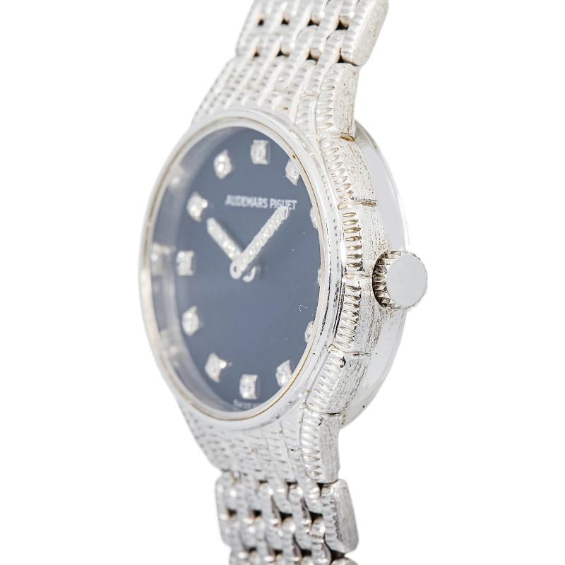 Audemars Piguet Cobra Jumbo 18K WG Auto Diamond Dial WoMen Watch 22mm - 3