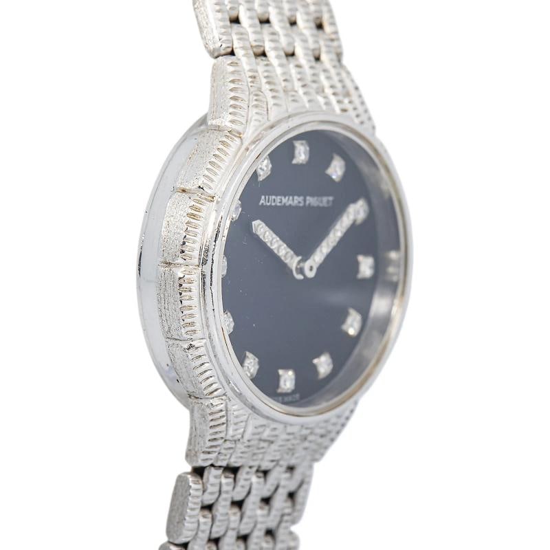 Audemars Piguet Cobra Jumbo 18K WG Auto Diamond Dial WoMen Watch 22mm - 4