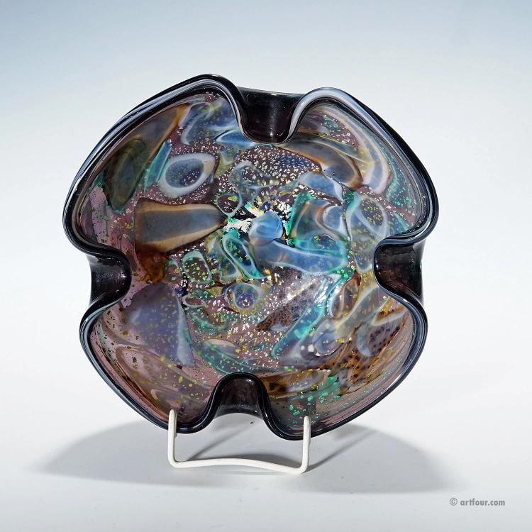 Vintage Murano Tutti Frutti Glass Bowl 1950s: Condition: Used,Brand: ArtGlass,Material: Glass,Type: Art Glass,Handmade: Yes,Vintage: Yes,Country of Origin: Italy A large Murano art glass bowl, crafted in the style of AVEM's 'Tutti Frutti' or