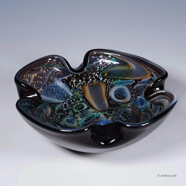 Vintage Murano Tutti Frutti Glass Bowl 1950s - 2