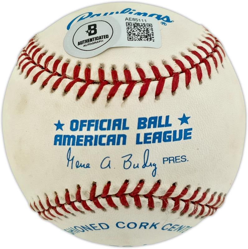 Joe DiMaggio Signed Official AL Baseball New York Yankees Beckett #AE85111 - 2