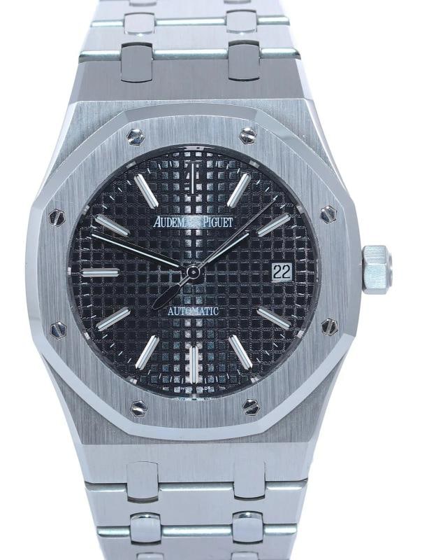 MINT Audemars Piguet Royal Oak Black 39mm Steel 15300ST Date Watch Box - 2
