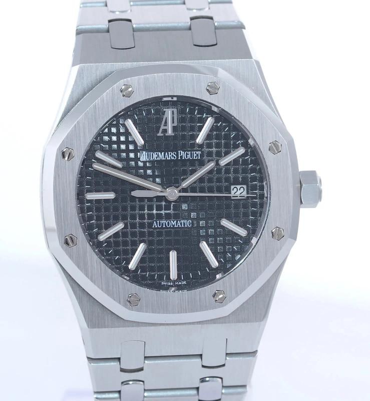 MINT Audemars Piguet Royal Oak Black 39mm Steel 15300ST Date Watch Box - 3