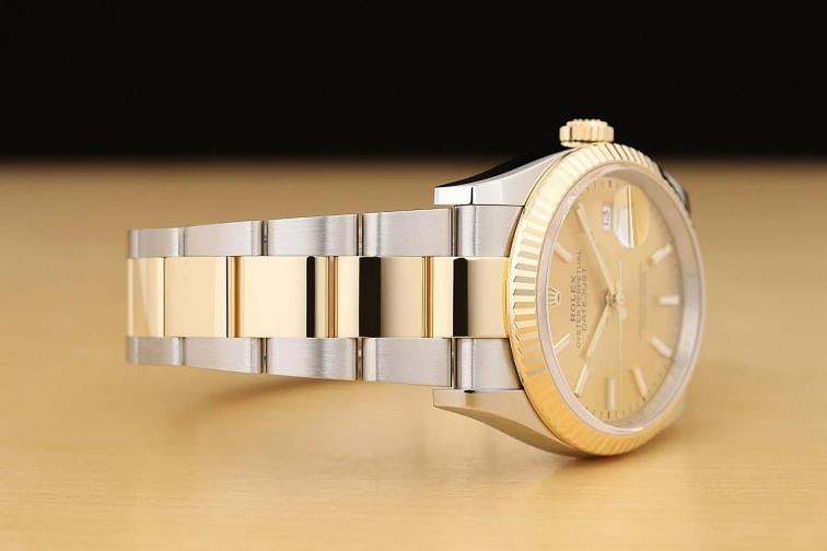 2019 CARD ROLEX DATEJUST 126233 18K YELLOW GOLD STEEL 36MM 2TONE CHAMPAGNE WATCH - 8