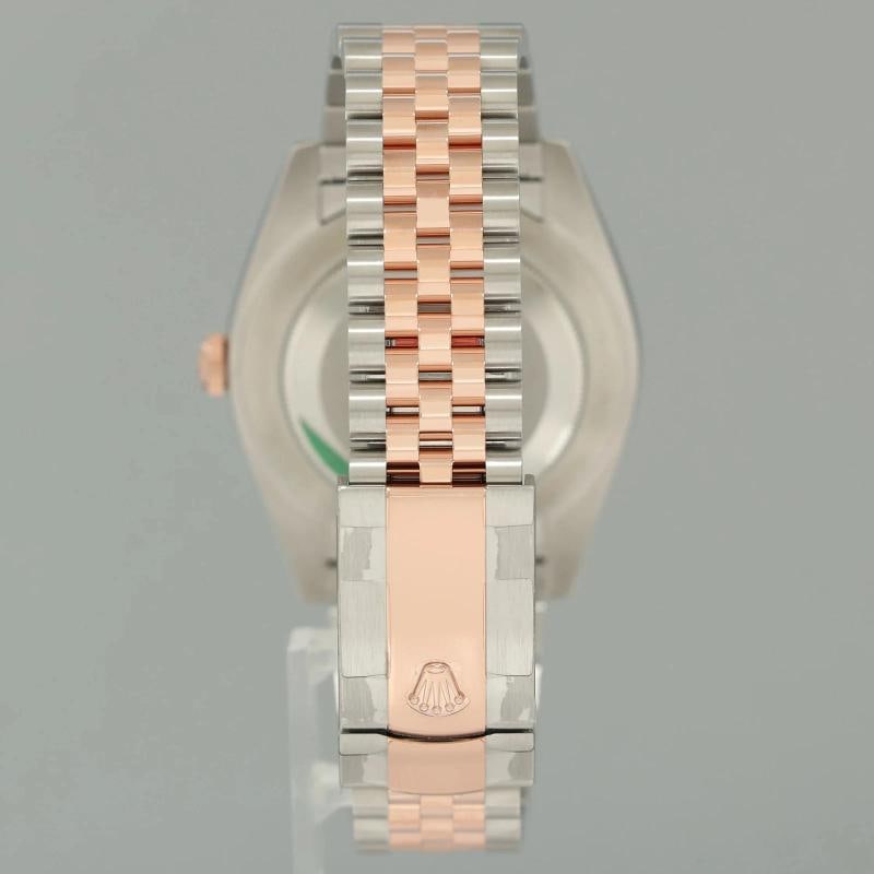2023 PAPERS NEW Rolex DateJust 41 126331 Motif Rose Gold Two-Tone Jubilee Watch - 5