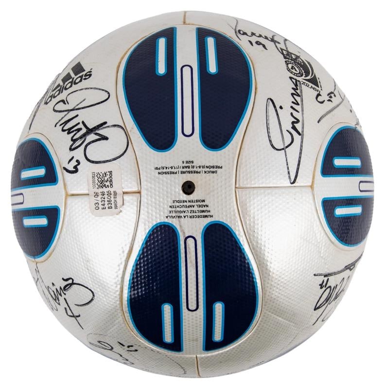 Lionel Messi 2009 FC Barcelona UEFA Champions Team Signed Soccer Ball JSA COA - 2