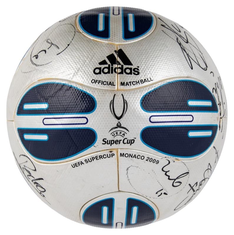 Lionel Messi 2009 FC Barcelona UEFA Champions Team Signed Soccer Ball JSA COA - 3