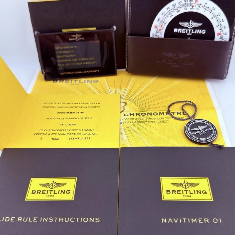 Breitling Navitimer 01 AB01271A/F570 46mm Grey Dial Limited Edition Box Papers - 3