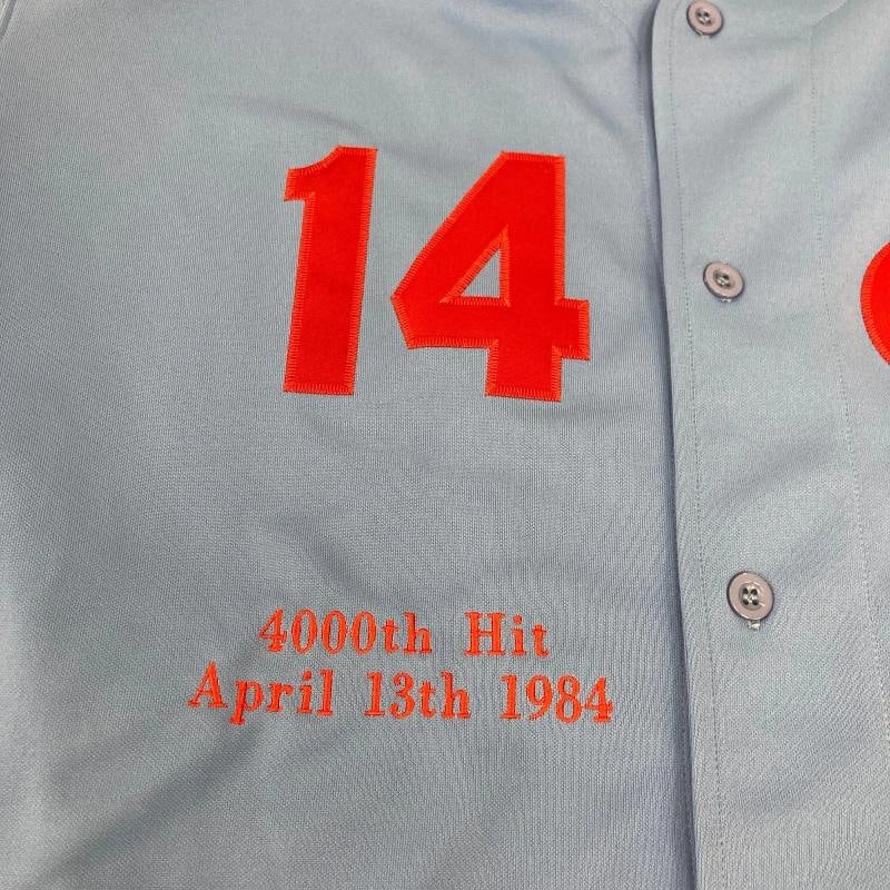 Pete Rose 4,000th Hit Signed Heavily Inscribed Montreal Expos Jersey JSA COA - 3
