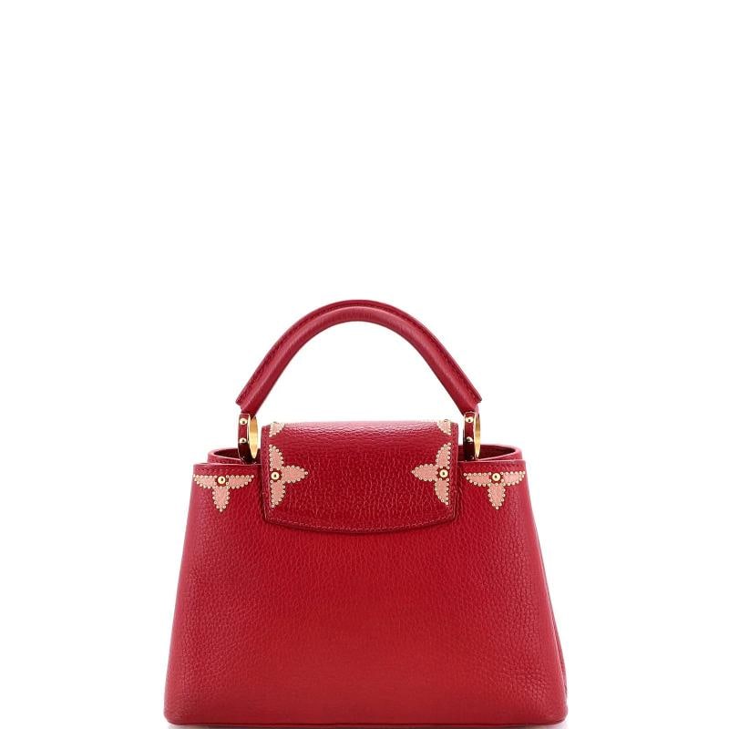 Louis Vuitton Capucines Bag Leather with Embellished Detail BB - 3