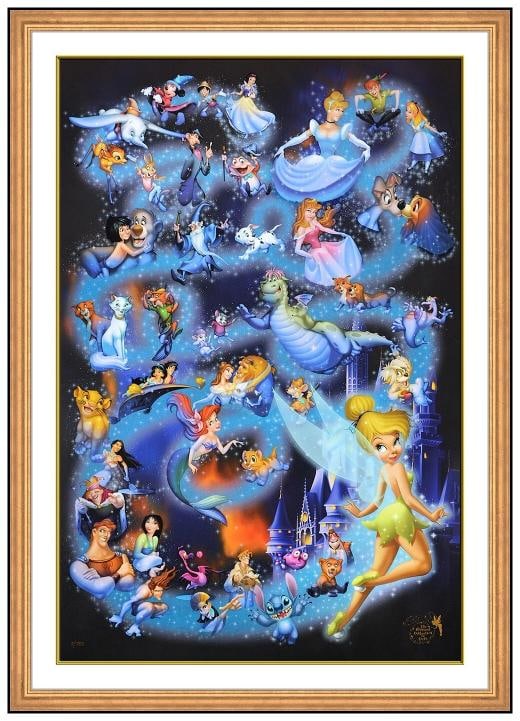 Walt Disney Studio Original Limited Edition Litho Cell Celebration Of Character (1 of 7)