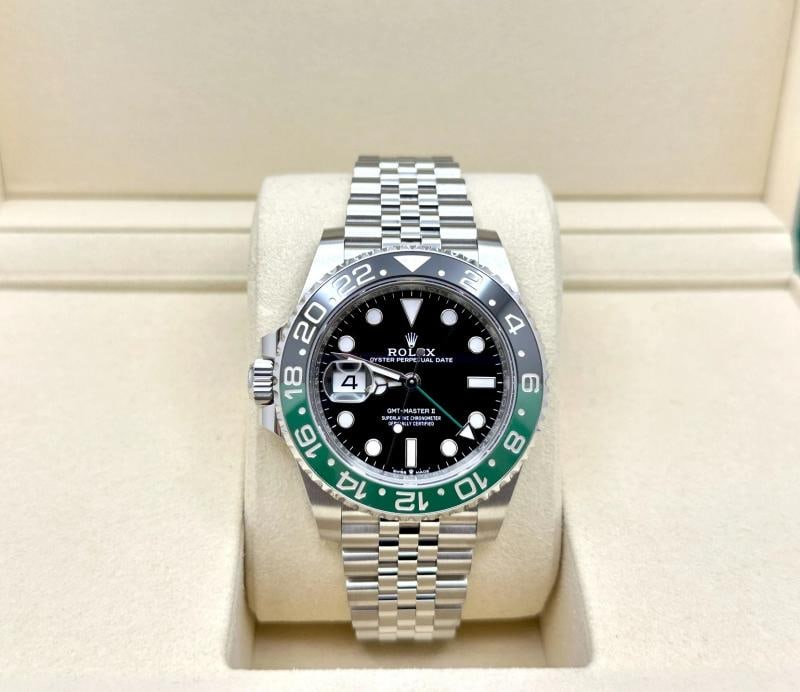 2026 Rolex GMT Master II Sprite 126720VTNR 40mm Green and Black Steel Box Papers - 3