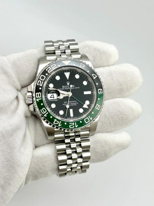 2026 Rolex GMT Master II Sprite 126720VTNR 40mm Green and Black Steel Box Papers - 9