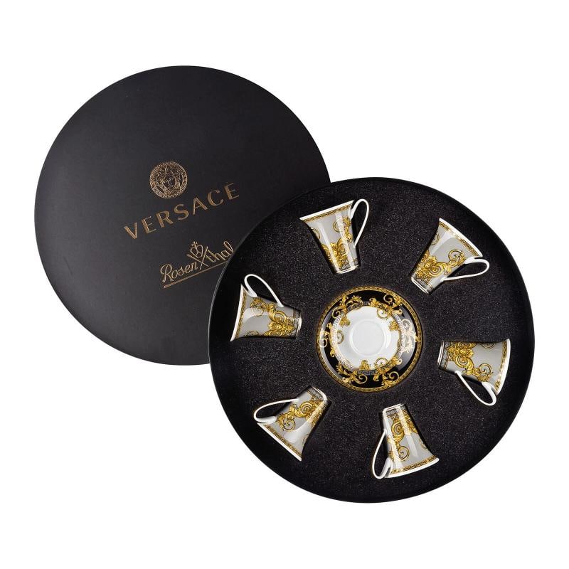 Versace Rosenthal Prestige Gala Set 6 Pcs Espresso Cup & Saucer - 2