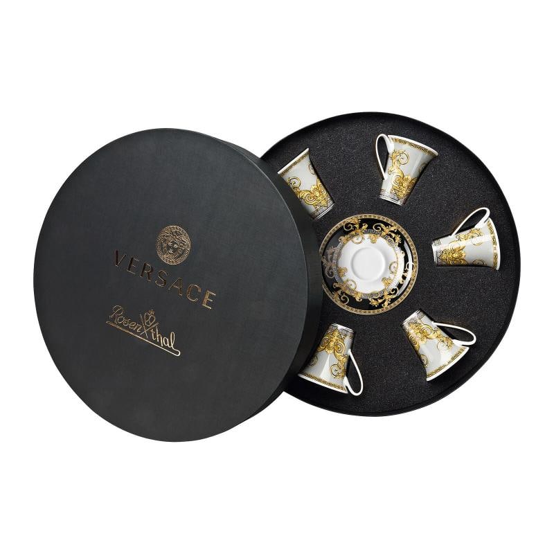 Versace Rosenthal Prestige Gala Set 6 Pcs Espresso Cup & Saucer - 3