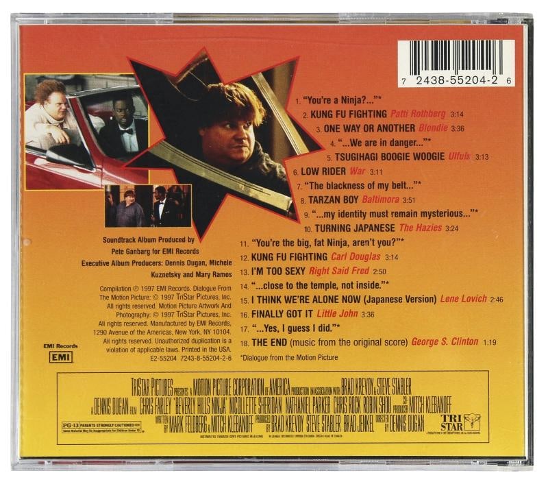 Chris Farley Authentic Signed Beverly Hills Ninja Cd Insert W/ Disk JSA #YY12929 - 4
