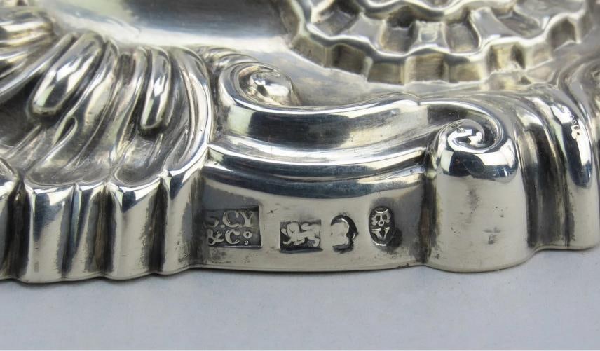 Ornate Set 4 1811-1819 English Georgian Sterling Silver Candlesticks - 7