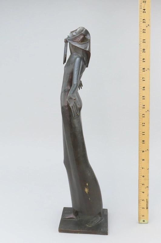 Francois Brochet French Bronze Le Cri The Cry 1968 Numbered 7/8 Statue of Woman - 3