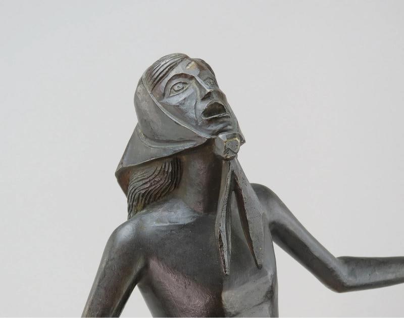 Francois Brochet French Bronze Le Cri The Cry 1968 Numbered 7/8 Statue of Woman - 5
