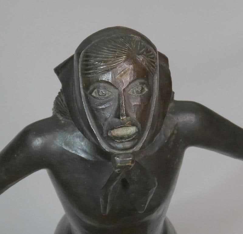 Francois Brochet French Bronze Le Cri The Cry 1968 Numbered 7/8 Statue of Woman - 9