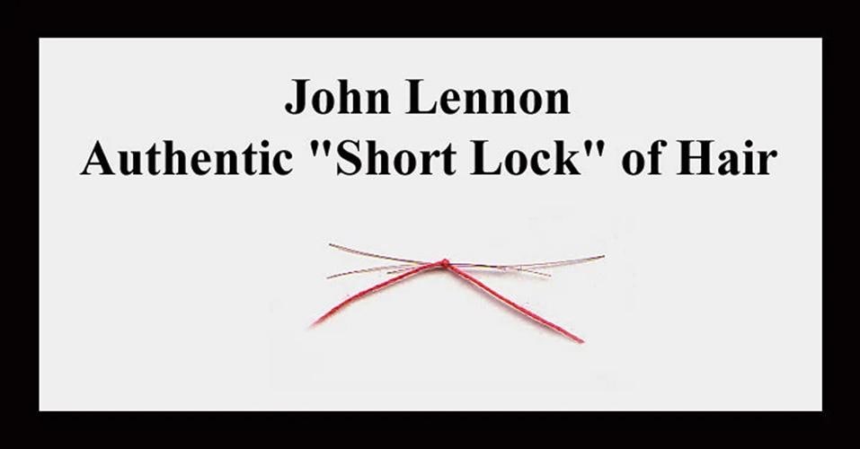 The Beatles JOHN LENNON Hair lock w PHOTO Signed band letter relic memorabilia - 2