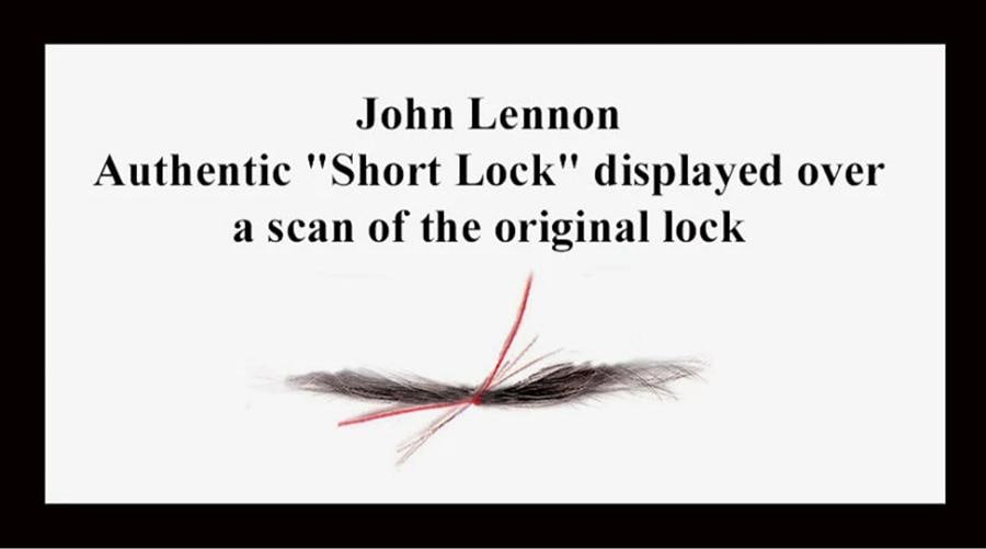 The Beatles JOHN LENNON Hair lock w PHOTO Signed band letter relic memorabilia - 3
