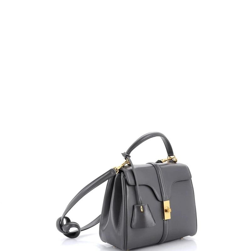Celine 16 Top Handle Bag Smooth Calfskin Small - 2