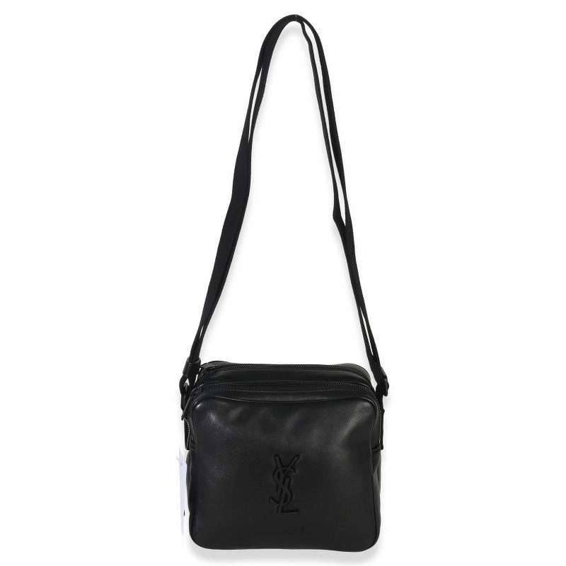 Saint Laurent Black Lambskin Monogram Niki Cube Camera Bag - 6