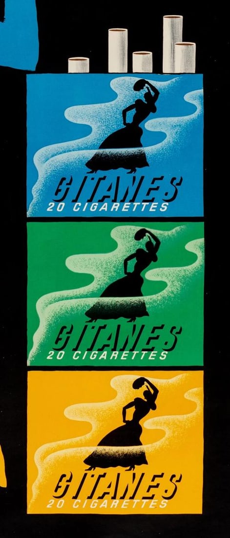 Original Vintage Poster - Savignac - Gitanes - Tobacco - French Cigarette - 1953 - 3