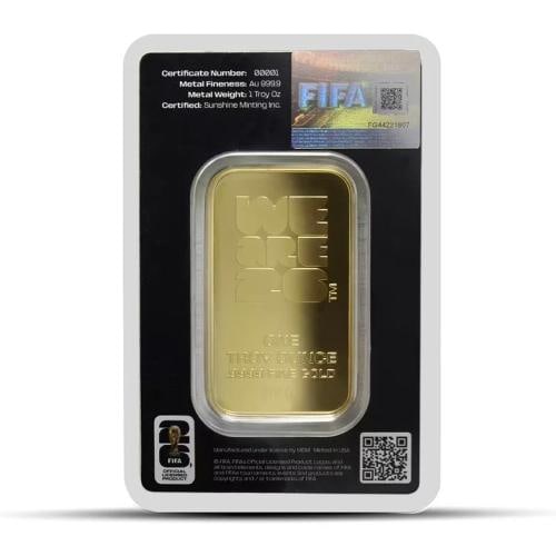 1 oz FIFA World Cup Gold Bar (Assay) - 2