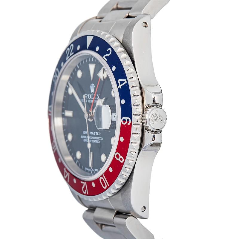 Rolex GMT-Master 16700 Oyster Pepsi SS Black Dial Auto Men's Watch 40mm - 3