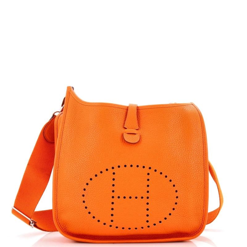 Hermes Evelyne Bag Gen III Clemence PM: Accessories: With Strap Measurements: Handle Drop 19.5-27.5", Height 10.5", Width 11.5", Depth 3", Strap Drop 18-28".