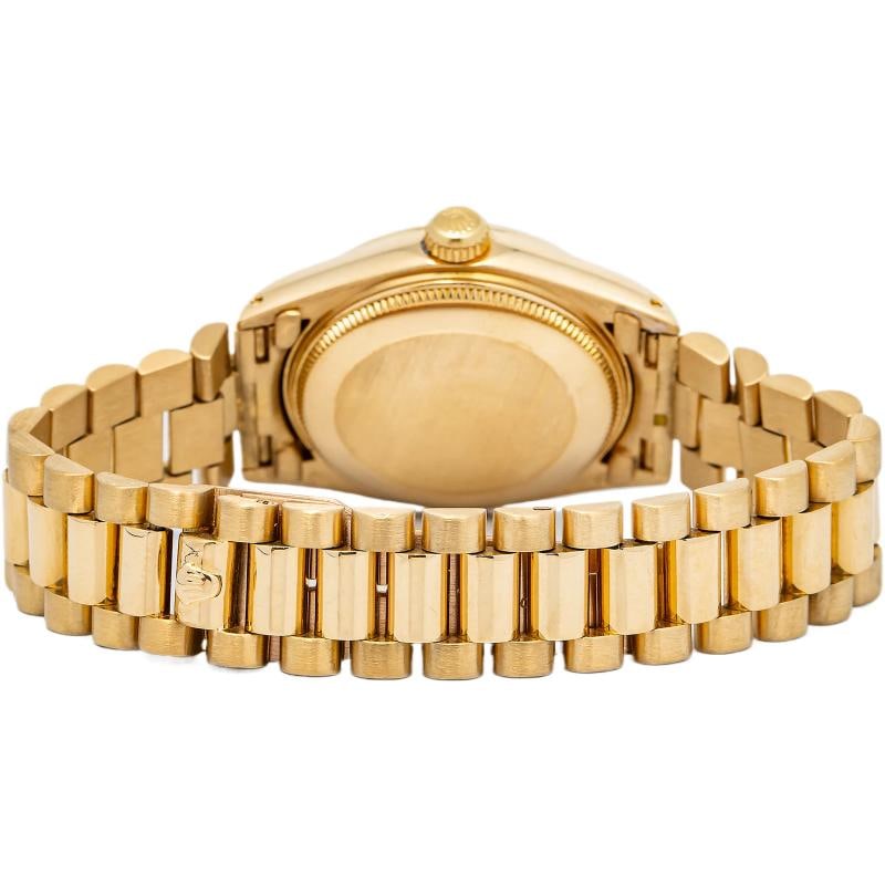 Rolex DateJust 6824 Auto 18k YG President champagne Dial Women's Watch 31mm - 5
