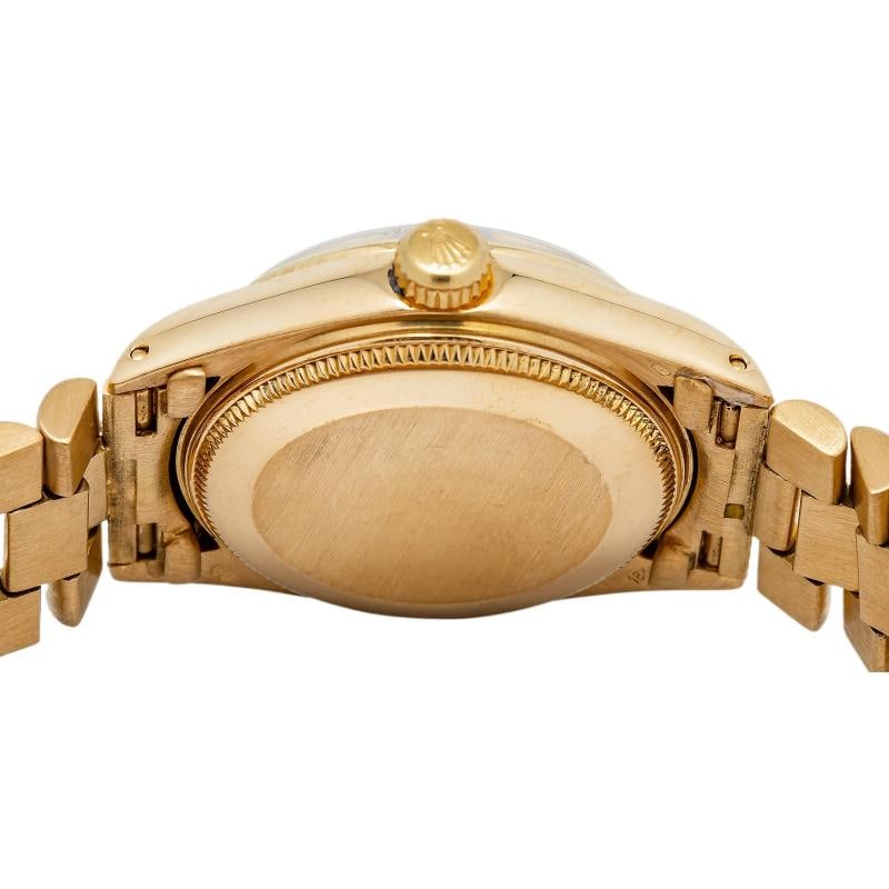 Rolex DateJust 6824 Auto 18k YG President champagne Dial Women's Watch 31mm - 6