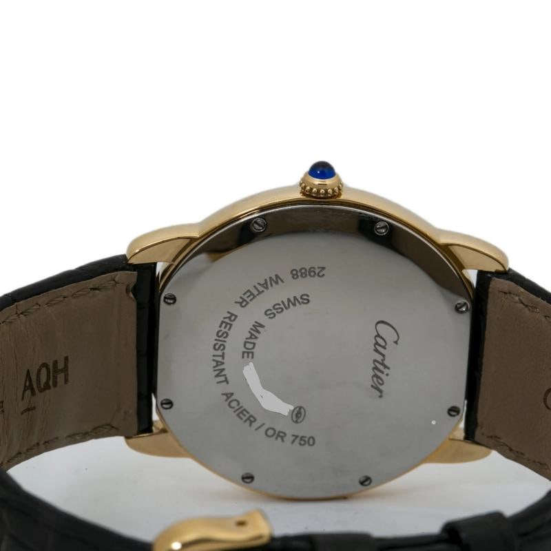 Cartier Ronde Solo 2988 W6700455 2014 Paper 18k YG Silver Quartz Men Watch 36mm - 6