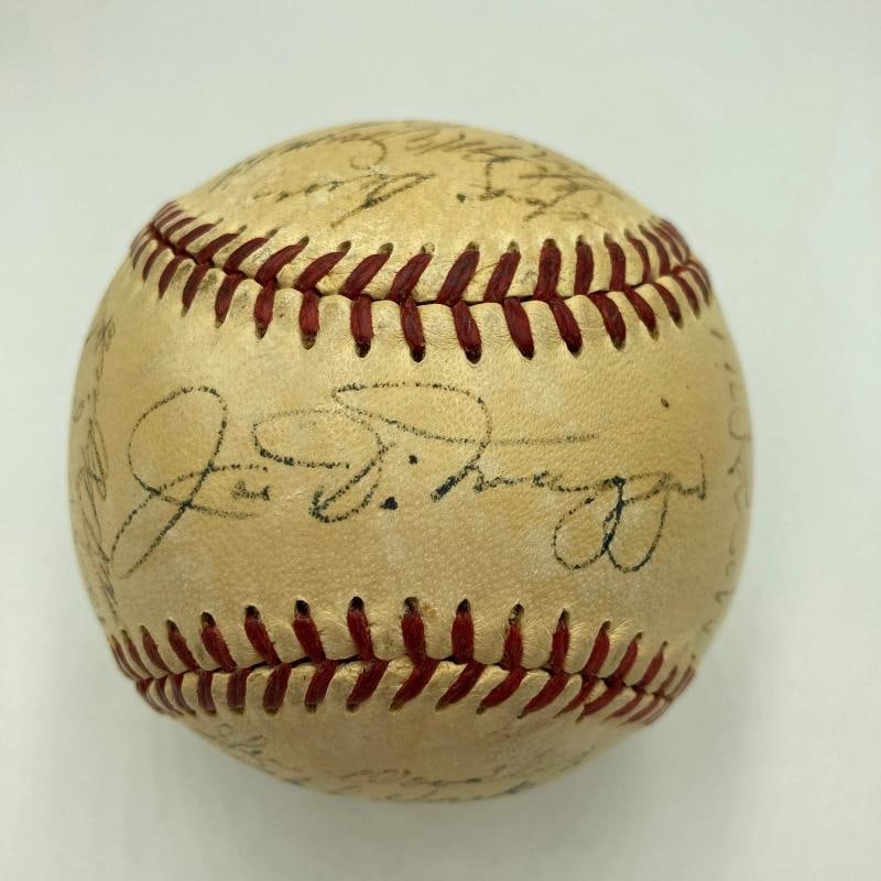 1951 Yankees World Series Champs Team Signed Baseball Mickey Mantle Rookie PSA - 6