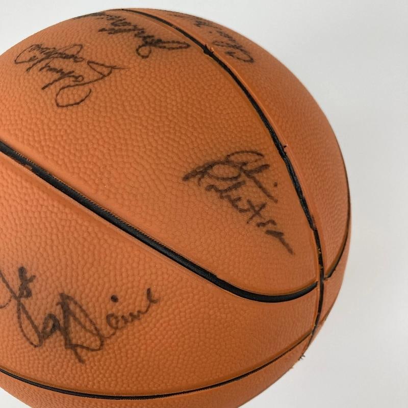 Michael Jordan 1984 Team USA Olympics Team Signed Basketball JSA COA - 11