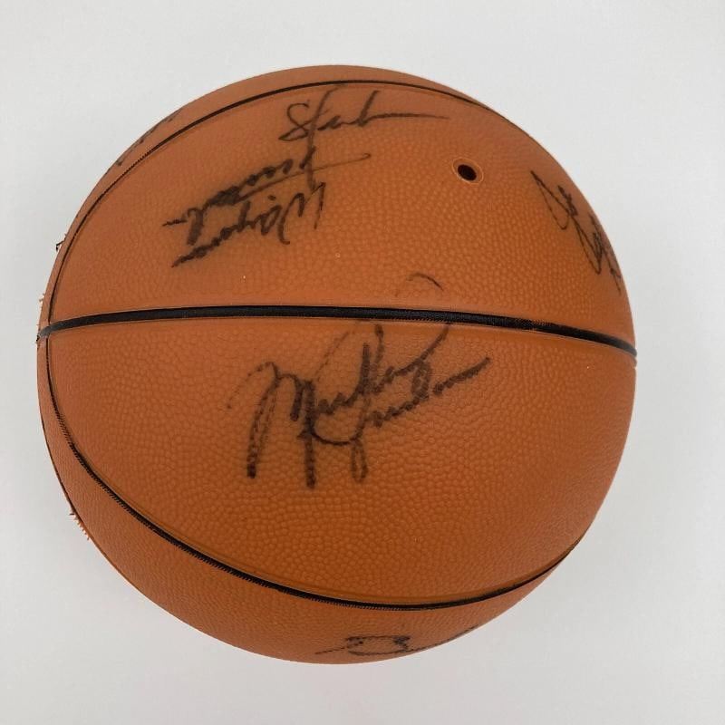 Michael Jordan 1984 Team USA Olympics Team Signed Basketball JSA COA - 3