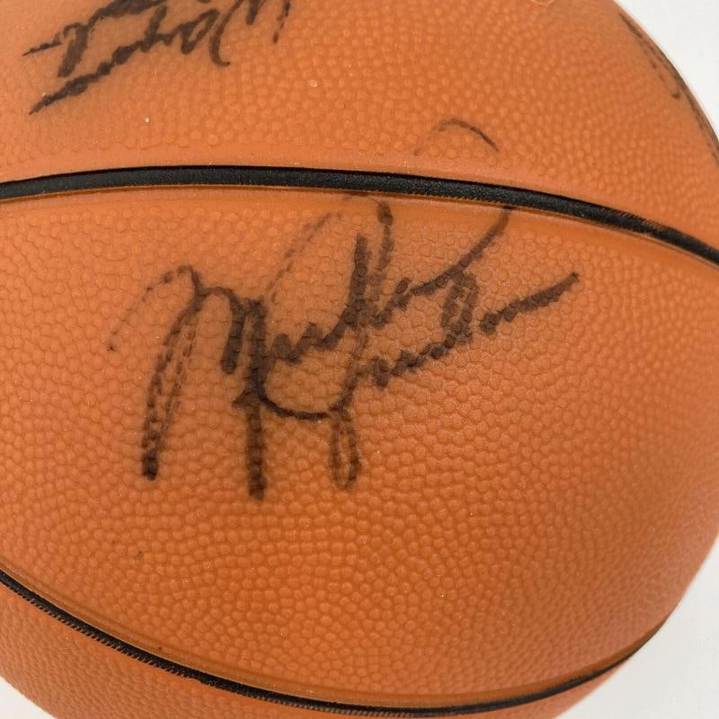 Michael Jordan 1984 Team USA Olympics Team Signed Basketball JSA COA - 4