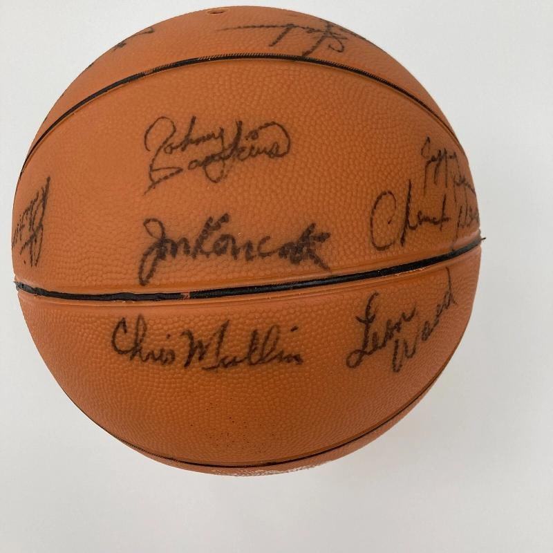 Michael Jordan 1984 Team USA Olympics Team Signed Basketball JSA COA - 7