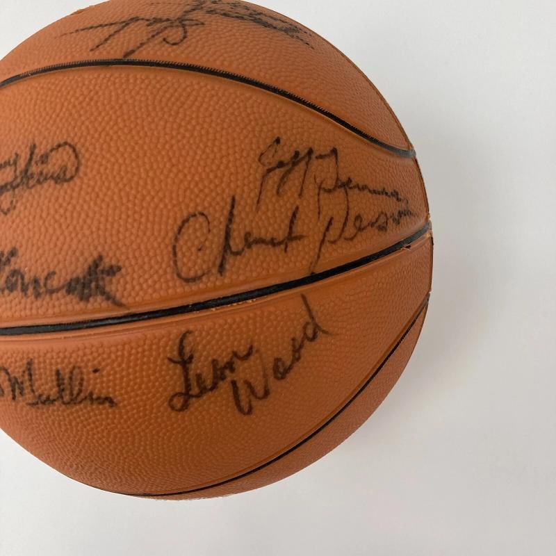 Michael Jordan 1984 Team USA Olympics Team Signed Basketball JSA COA - 8