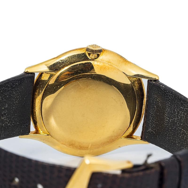 Patek Philippe Calatrava 2589 18k Yellow Gold Silver Manual Men Watch 33mm - 6