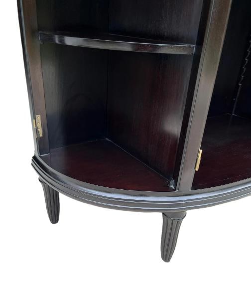 Dessin Fournir Aline Demilune Cabinet Mahogany & Macassar WITH KEY!! - 10
