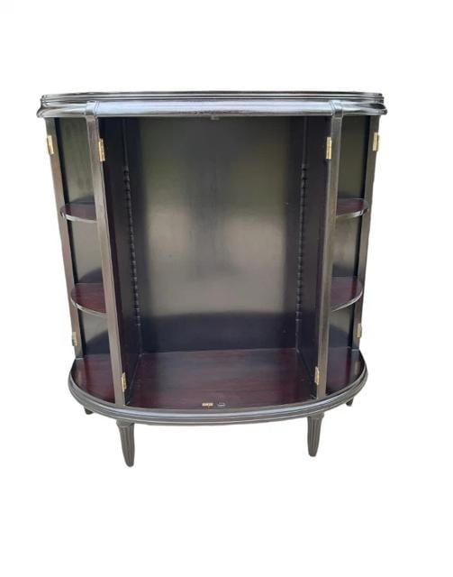 Dessin Fournir Aline Demilune Cabinet Mahogany & Macassar WITH KEY!! - 12