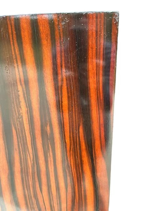 Dessin Fournir Aline Demilune Cabinet Mahogany & Macassar WITH KEY!! - 6