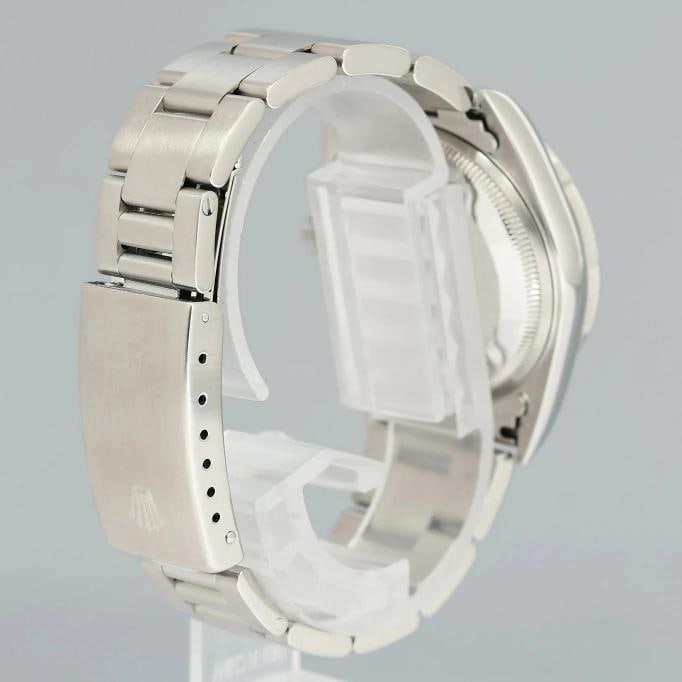 MINT Rolex Oyster Perpetual Date 34mm 15210 Steel Grey Stick Watch Box - 4