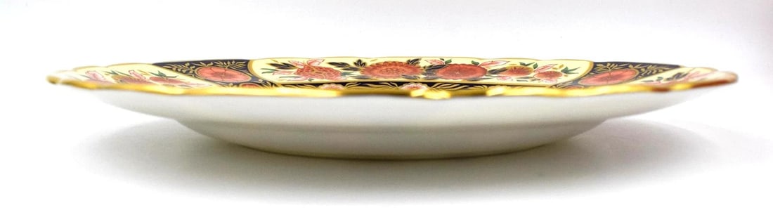 4 Royal Crown Derby Imari Antique Chrysanthemum Accents Plates Set of 4 - 6