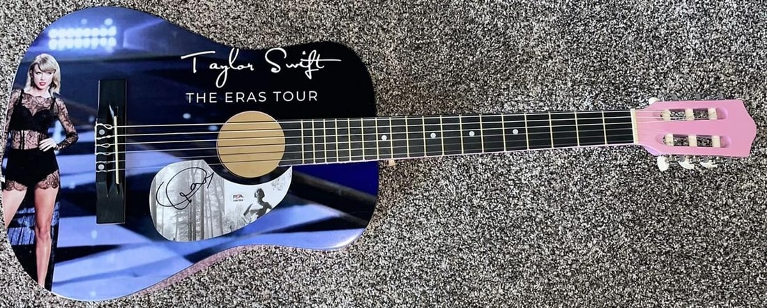 Taylor Swift Signed Custom Guitar (PSA) - 2
